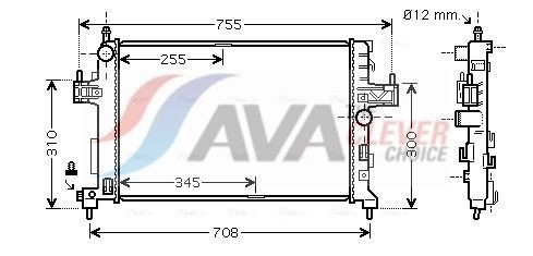 OLA2380 AVA Радіатор охолодження двигуна